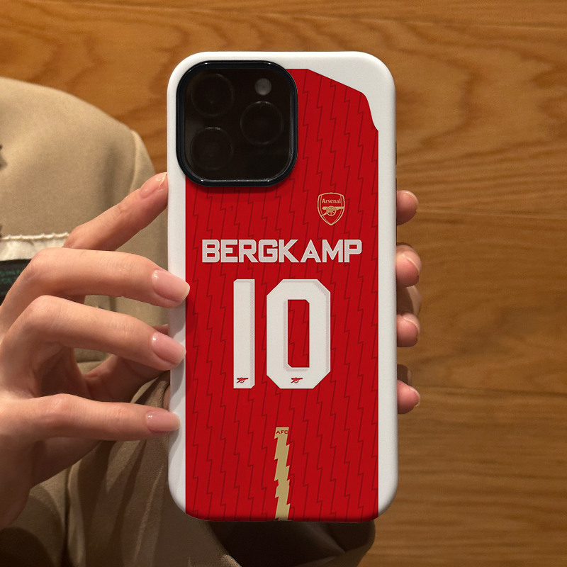 足球阿森纳球衣合集适用苹果iPhone16Promax手机壳15磨砂14 16E 13全包12防摔17Pro新款Xsmax情侣保护套男女