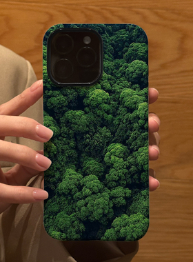 治愈夏季绿色树林 适用苹果华为iPhone16ProMax手机保护外壳15Plus 14新款13磨砂12情侣17防摔Pura70Ultra女