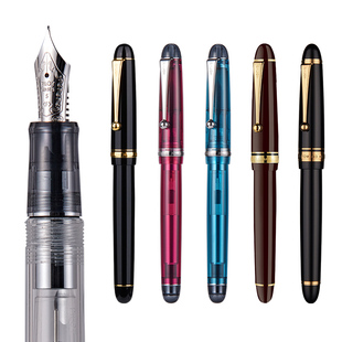 日本PILOT 14K金尖5号10号 743透明款 百乐74钢笔CUSTOM贵客系列74