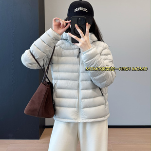 气质小暖炉！专柜同款三星安心90白鸭绒轻盈保暖排骨连帽羽绒服女