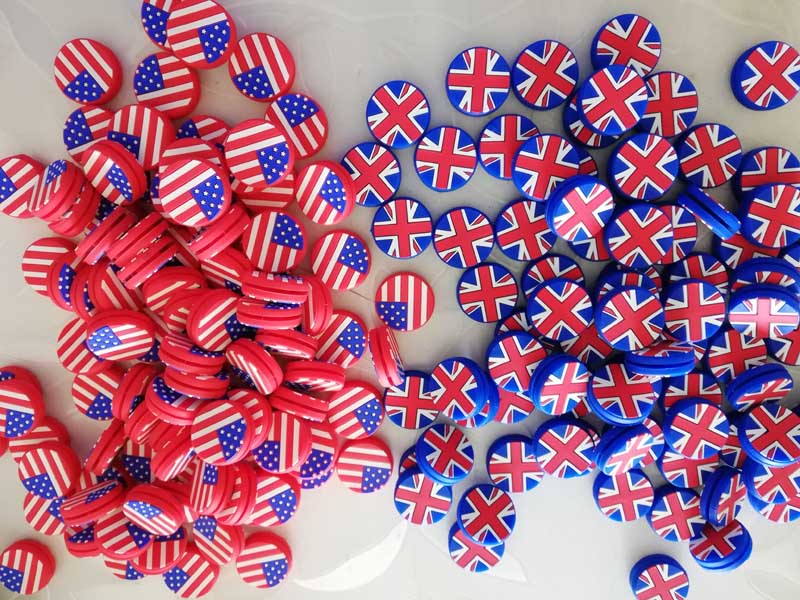 新款 美国 英国 新款国旗 网球避震器 网球拍 减震器