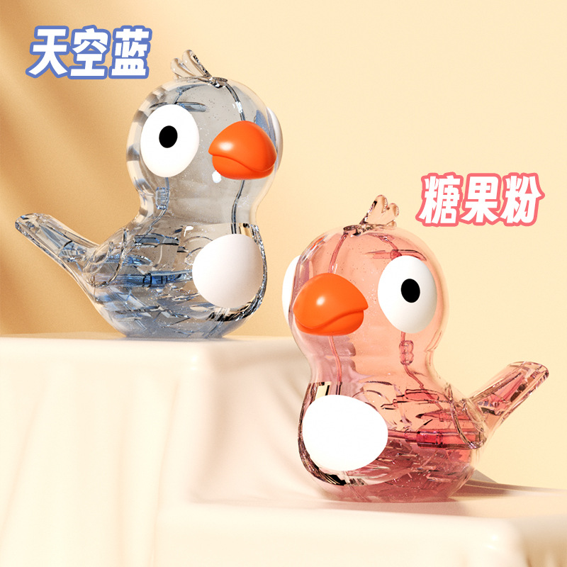 热销口哨儿童水鸟 口哨玩具加水透明儿童口哨乐器 玩具口哨鸟