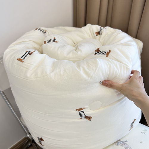 超柔软专版绣花全棉满绣刺绣21%大豆纯棉加厚秋冬被芯被子四季款