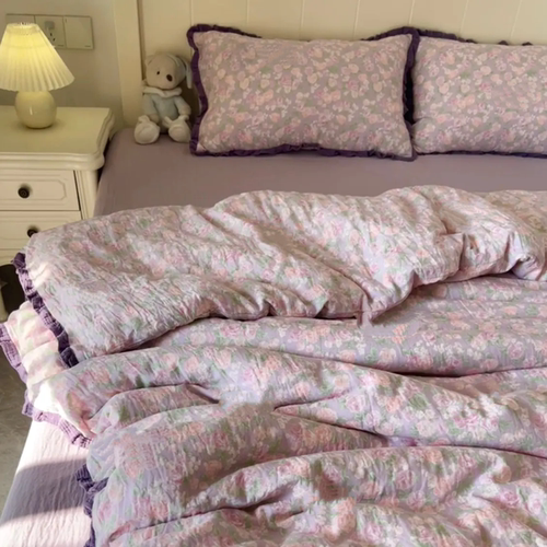 A类全棉双层纱四件套亲肤小清新