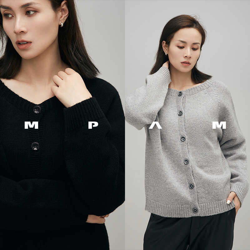 长袖针织加厚外传羊毛衫