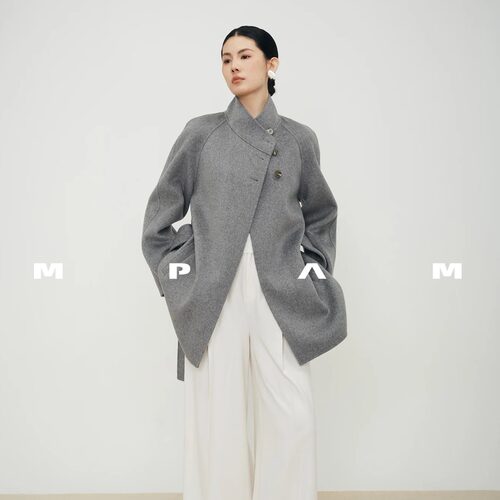 【姐姐衣橱】MPAM2026年秋冬新款山羊绒大衣女休闲百搭外套978