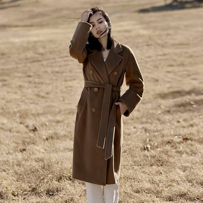 【年终粉丝回馈】双面呢大衣女秋冬季高端中长款赫本风外套