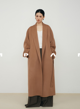 【MPAM】高支2026秋冬新款山羊绒大衣女长款高级感外套百搭973店