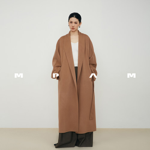 【MPAM】高支2026秋冬新款山羊绒大衣女长款高级感外套百搭973店