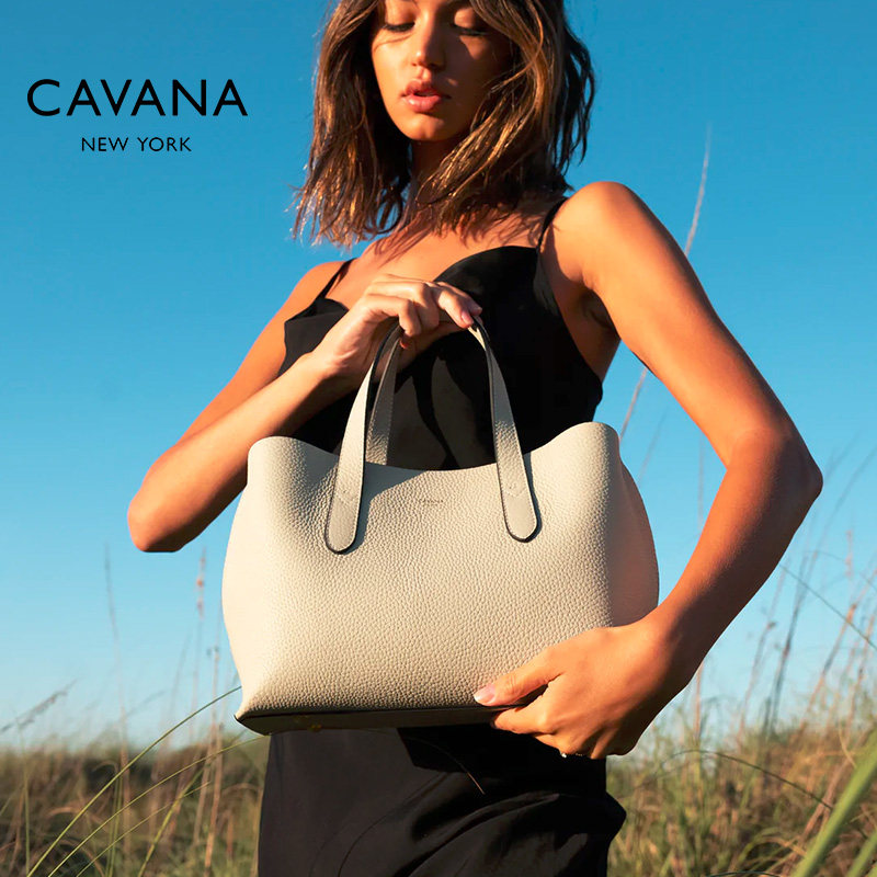 CAVANA 牛皮 Boston Satchel 波士顿包 单肩斜挎手提女包