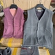 外贸男女款 加绒背心马甲