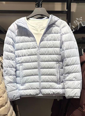 安踏防泼水修身女士连帽羽绒服2025冬新款通勤外套上衣162547901