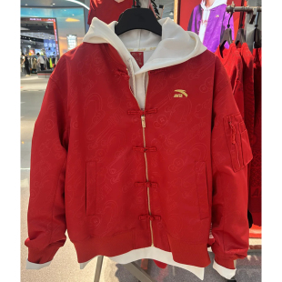 好事发生鸿运当头男外套152518615 新款 安踏唐装 夹克外套2025春季