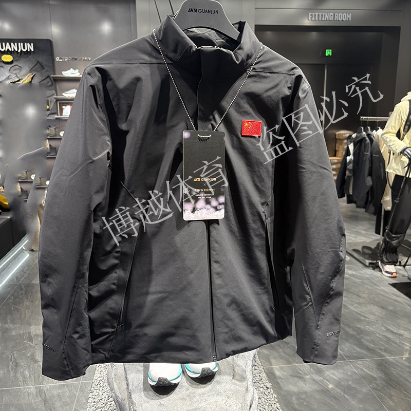 安踏冠军全天候轻薄羽绒服男2025新款拒水商务梭织外套152540621