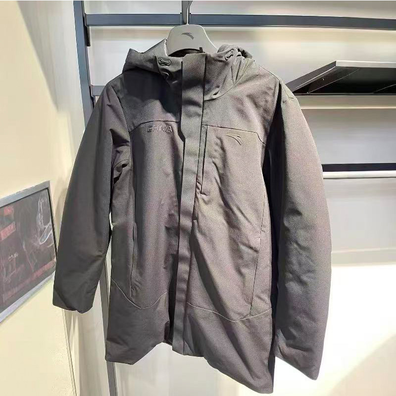 安踏六度芯羽绒服中长款防风保暖男服2025冬季加厚外套152617904