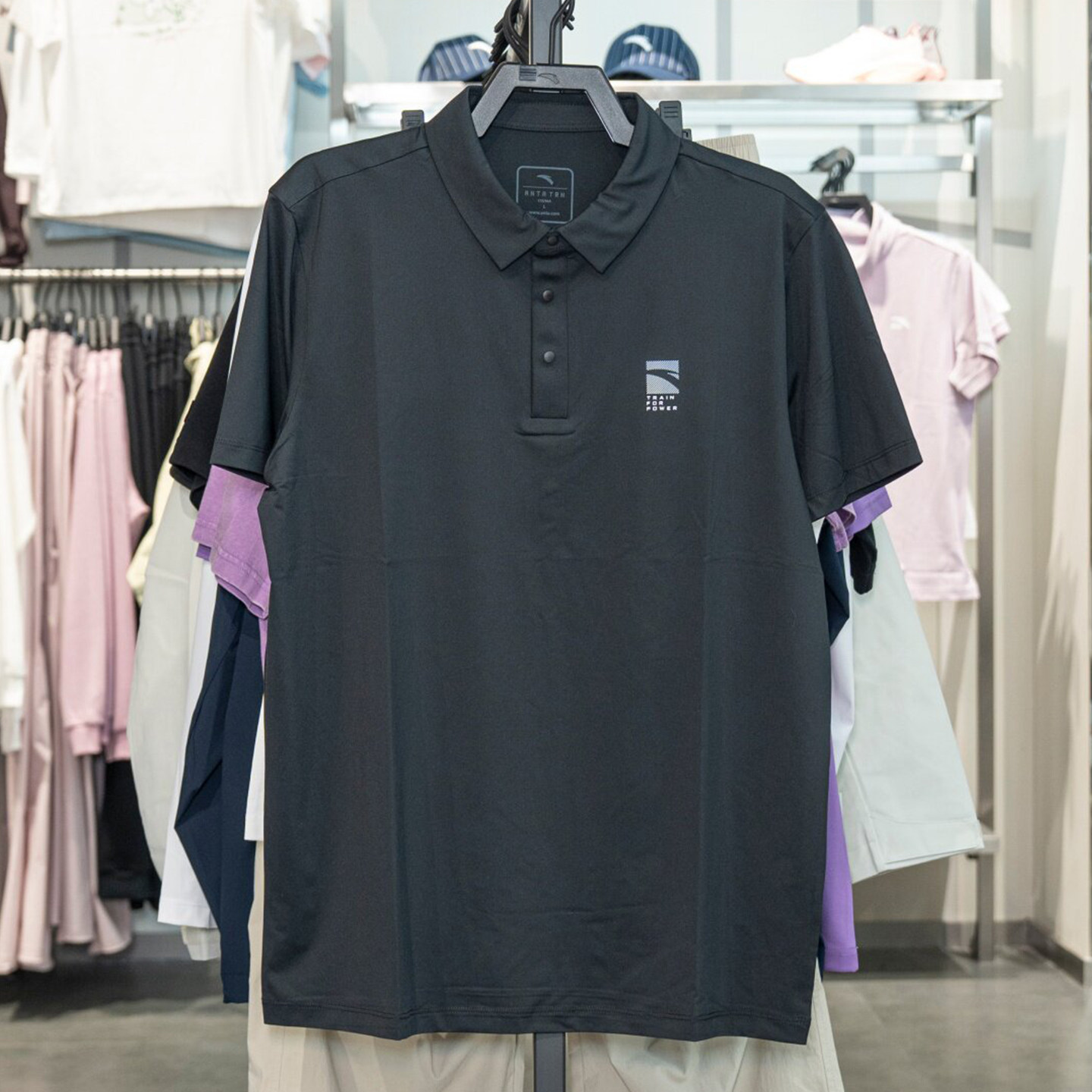 安踏大师polo衫男2026夏新款冰丝翻领短袖T恤衫商务短袖152627139