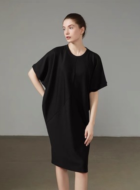 【梅子YOLO】奥地利天丝莫代尔澳洲长绒棉美国莱卡蝙蝠袖连衣裙