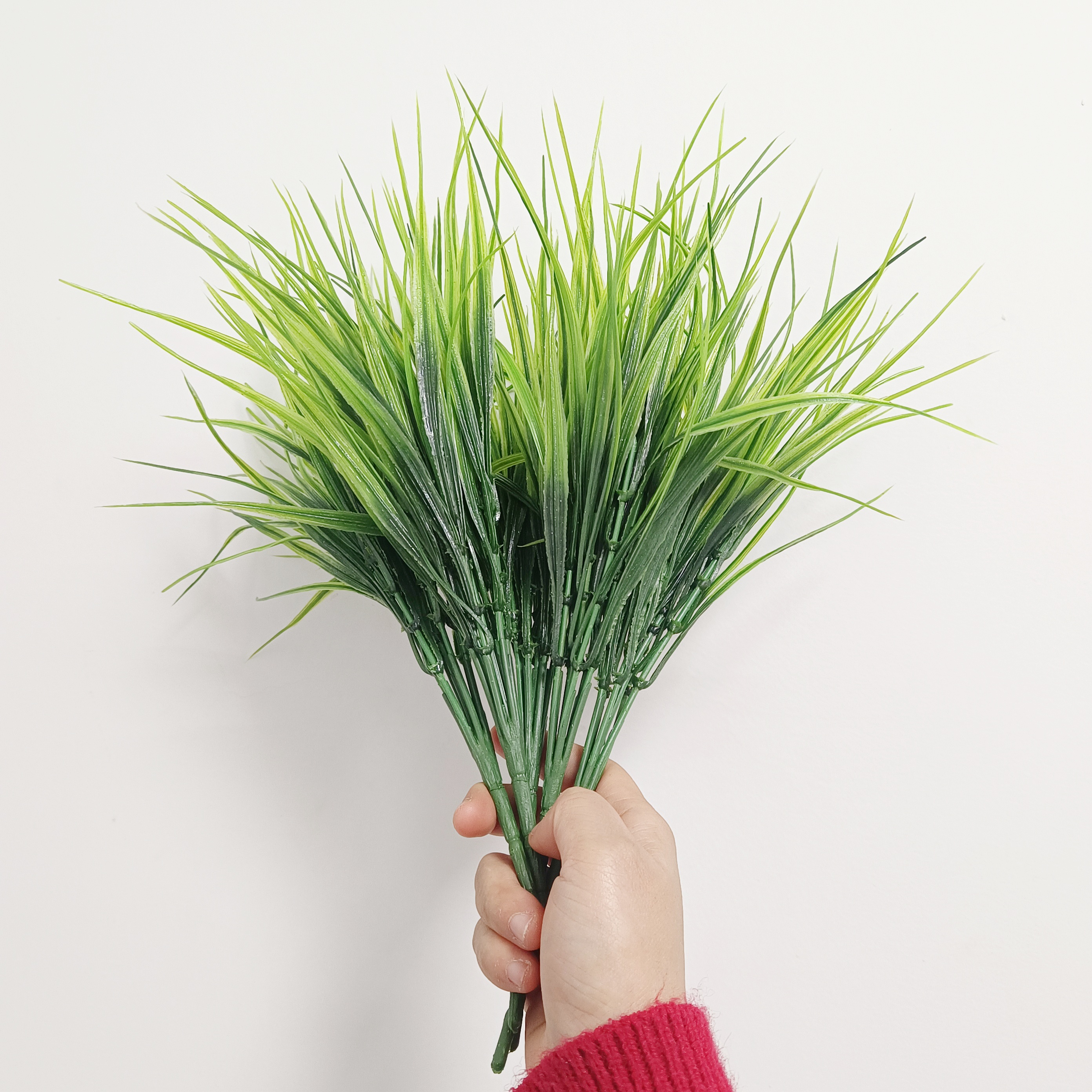 假花绿植小盆栽插花配材隔断装饰仿真植物塑料花假草小草仿真春草