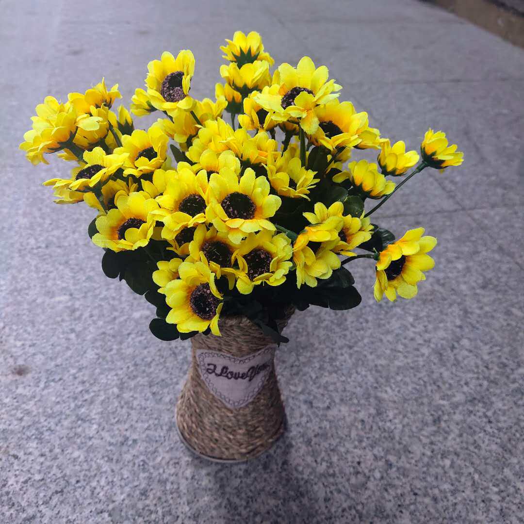 室内家居摆设茶几小盆栽仿真干花