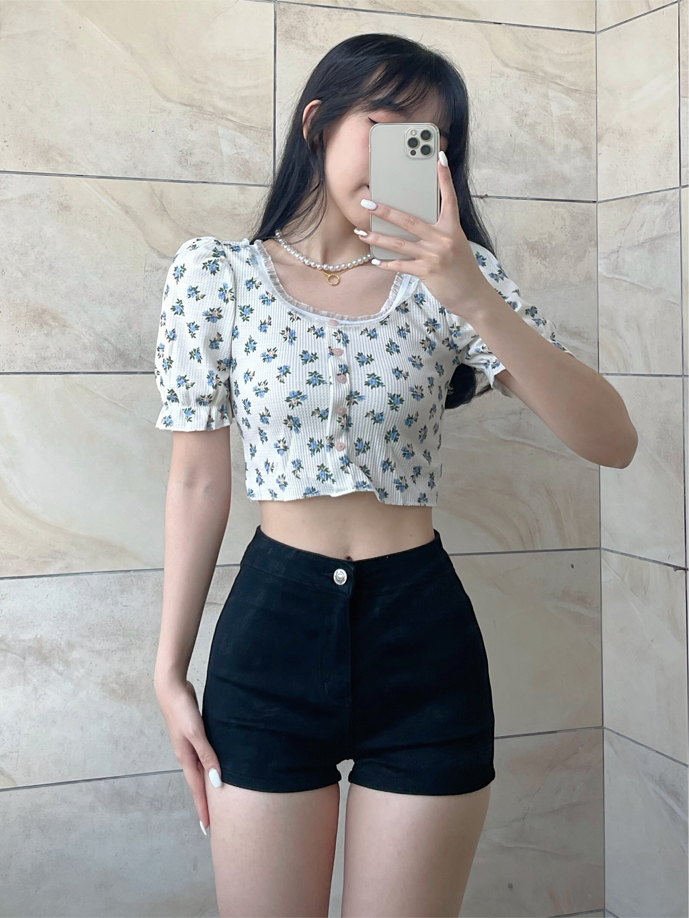 SWEET KIKI AMERICAN RETRO EUROPEAN AND AMERICAN HOT GIRL SLIM SLIM STRETCH DENIM SHORTS HIP HIGH WAIST HOT PANTS
