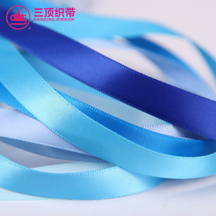 A2D三顶涤纶带双面丝带三顶织带0.3cm 1.2cm高密度黑白缎带 1cm