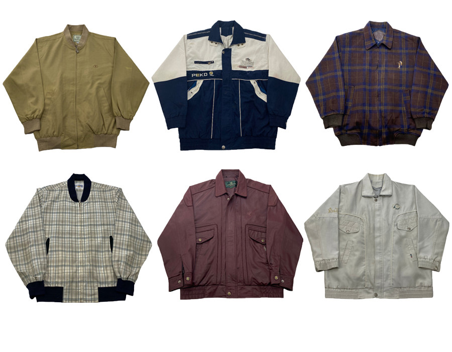 vintage古着 美式复古阿美咔叽外贸工装中古棒球服男女外套t132