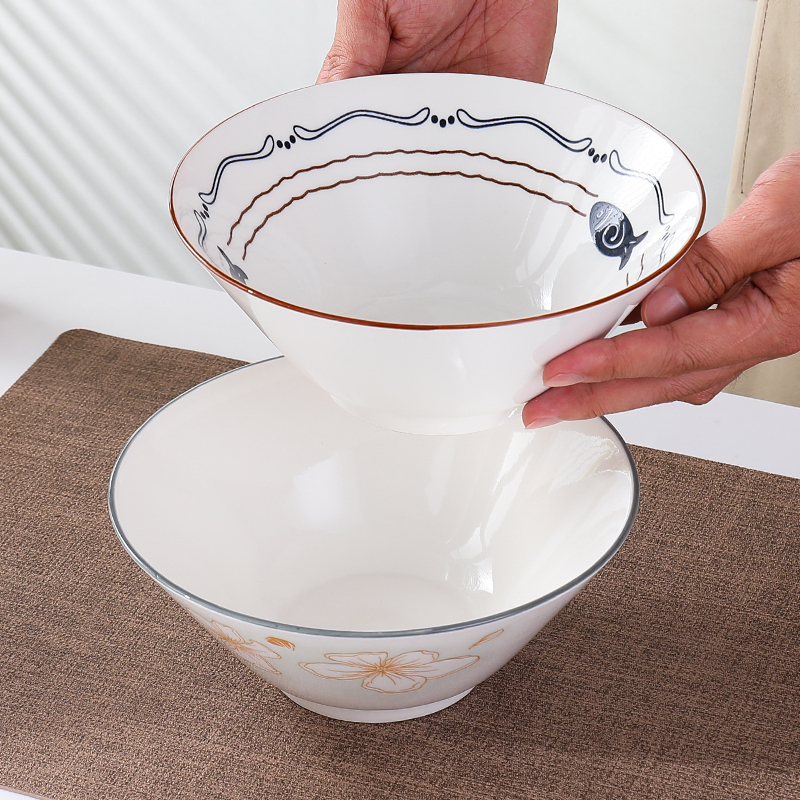 4只装拉面碗家用陶瓷碗