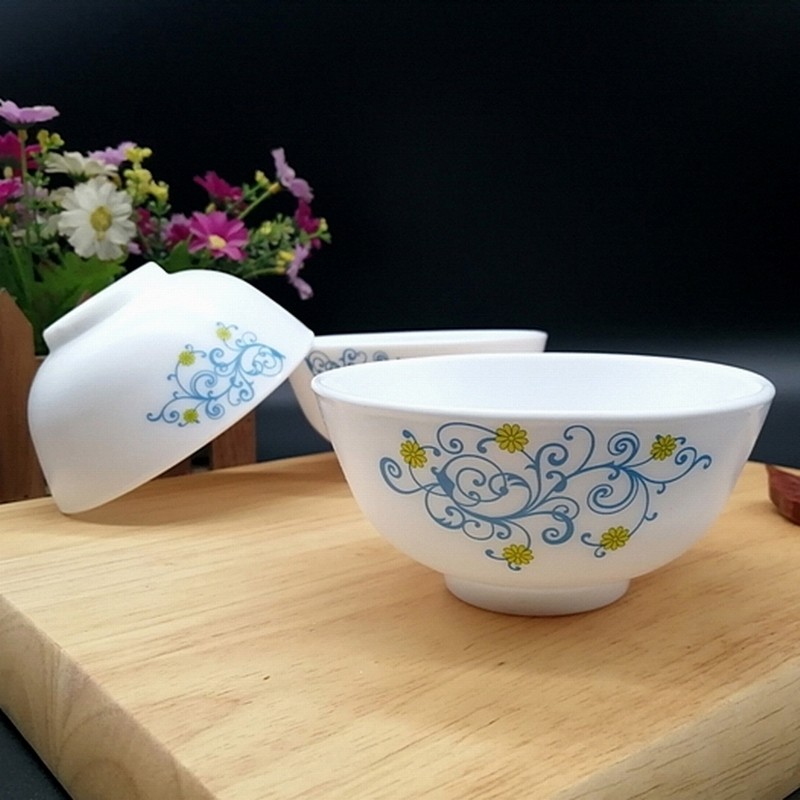 健诚高科jointion玉晶超薄玻璃瓷餐具饭碗汤碗套装