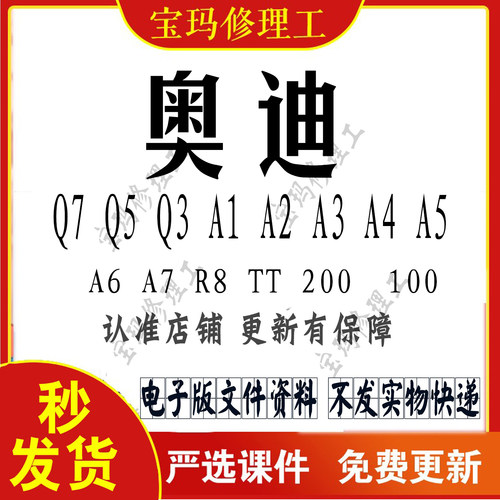奥迪多车型维修手册电路图资料