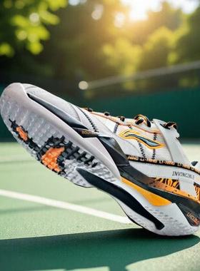 LINING李宁无敌号ACE羽毛球鞋AYAR015石宇奇同款防滑缓震比赛球鞋