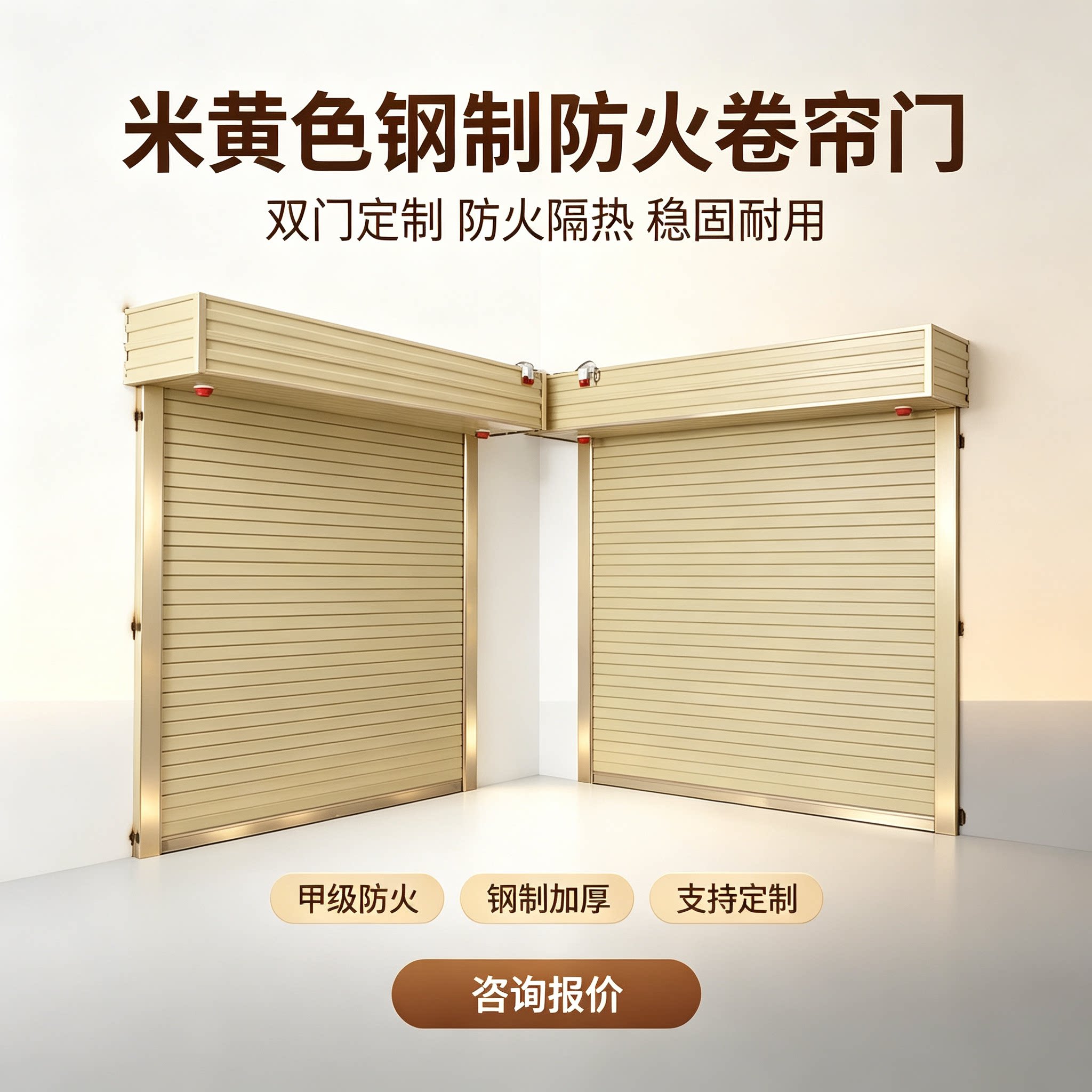 甲级电动防火卷帘门耐火3小时图片