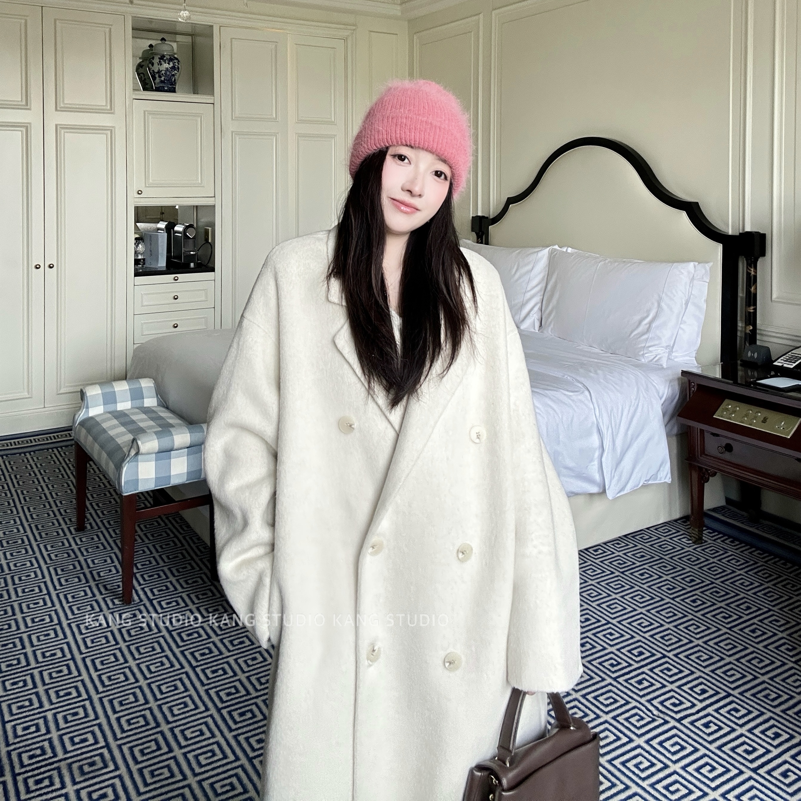 经典大翻领高级感毛呢大衣