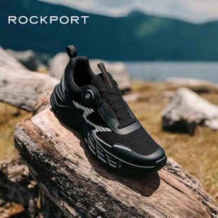 Rockport/乐步男鞋运动休闲鞋夏轻户外系列缓震回弹跑鞋厚底增高