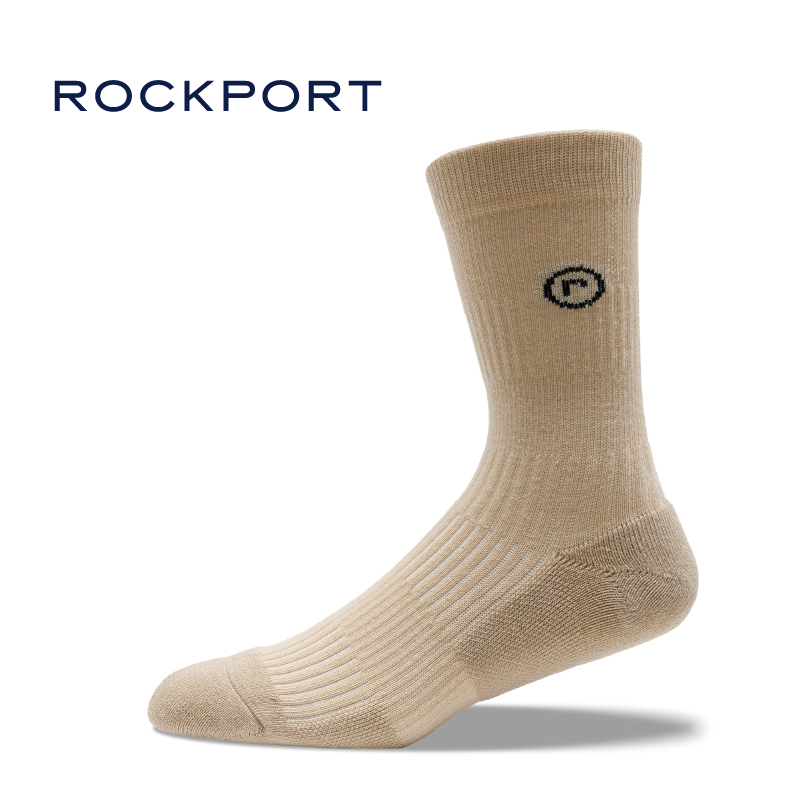 Rockport/乐步官方男袜2024新款透气长袜防臭吸汗抗菌运动长筒袜