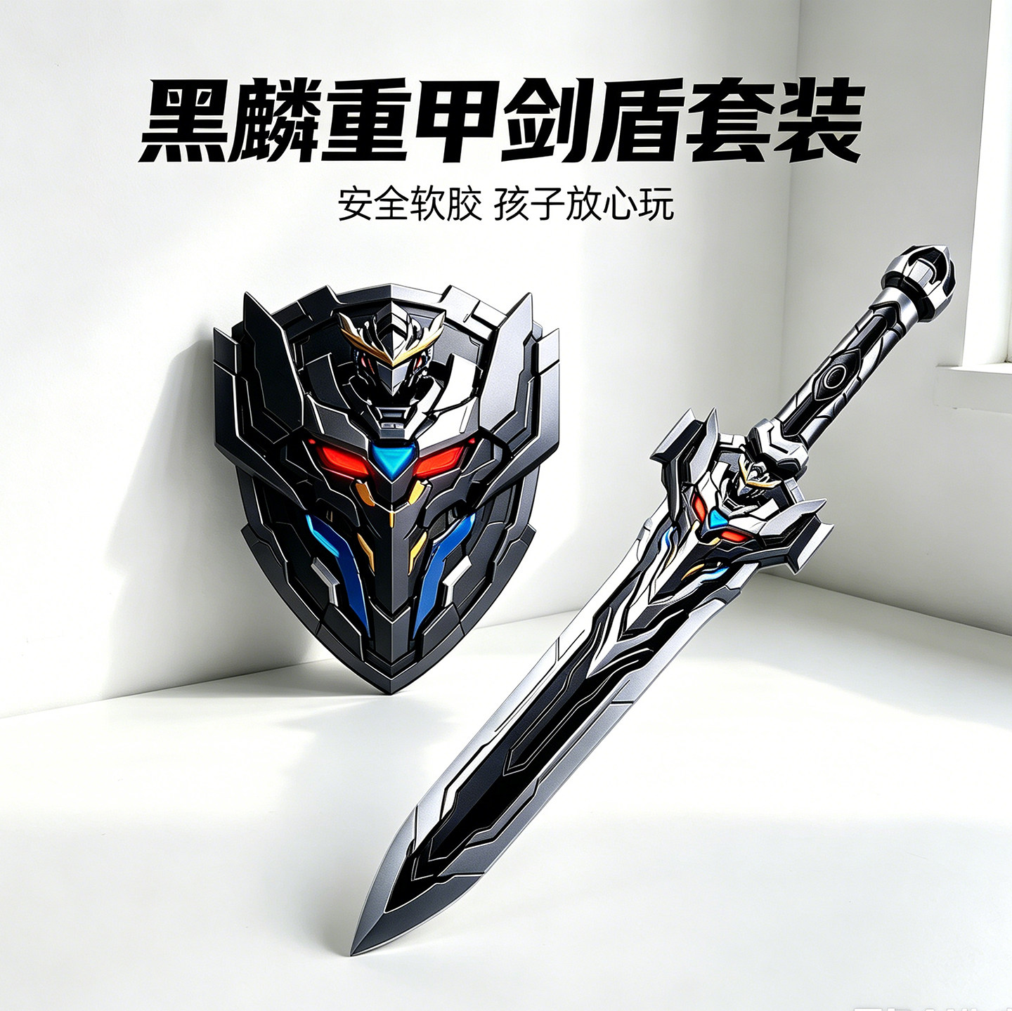 儿童软胶玩具刀剑男孩宝剑盾牌小孩的表演兵器PU武器模型孩子礼物