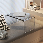 网红亚克力透明飘窗茶几简约榻榻米矮桌卧室窗台床上小桌子家用