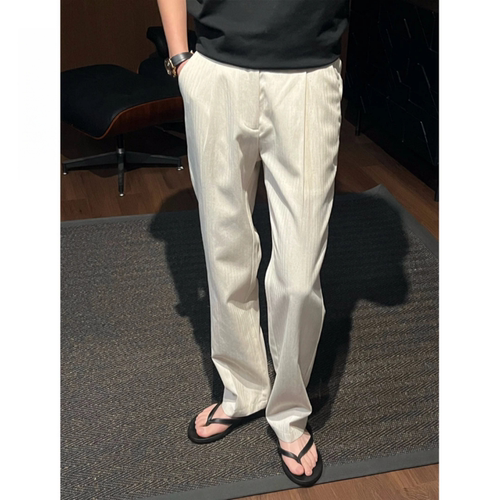 春季新款老钱风男直筒百搭休闲裤