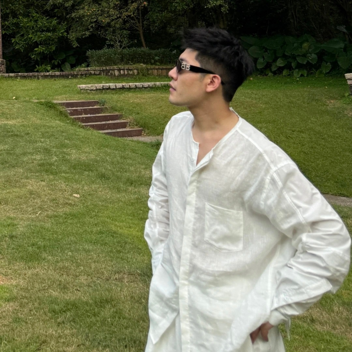 潮流个性老钱风男士时尚百搭衬衫