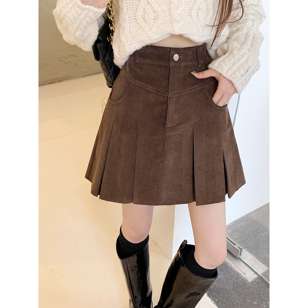 设计感小众百褶裙半身裙