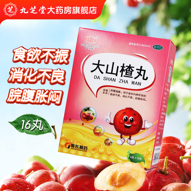 【振东五和】大山楂丸9g*16丸/盒