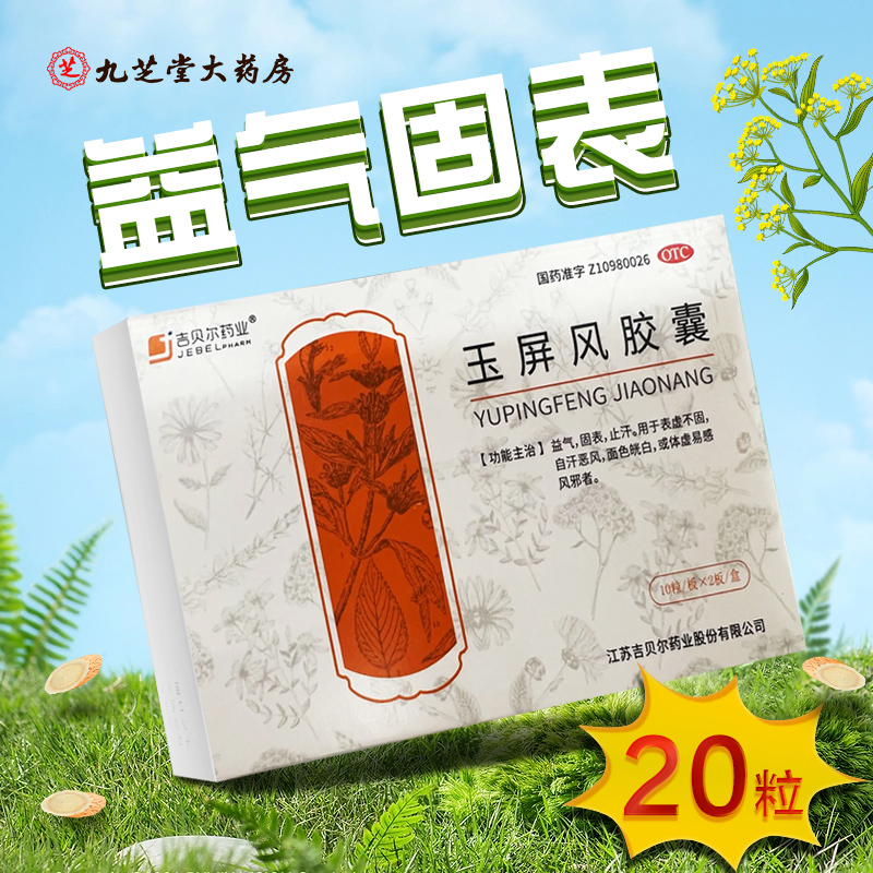 【吉贝尔】玉屏风胶囊0.5g*20粒/盒