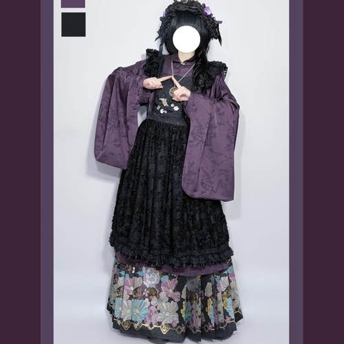 惜缘记原创女明制立领对襟琵琶袖马面裙汉洋折衷洛丽塔罩裙日常装