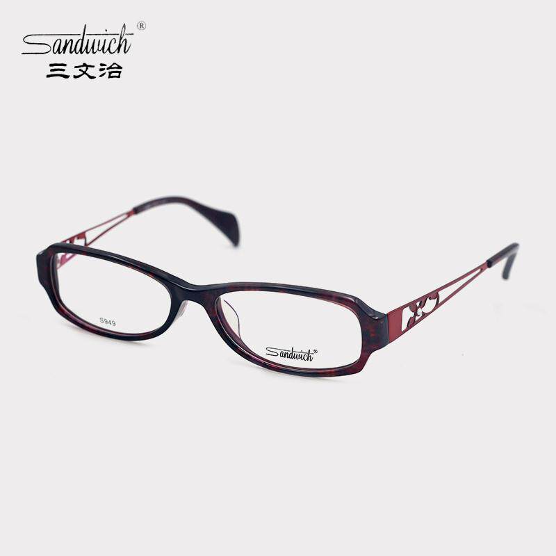 正品Sandwich/三文治板材超轻近视眼镜框全框女款镜架配镜 S949
