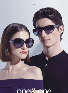oneone套镜男女偏光近视太阳镜男开车司机潮流大框墨镜夹片76055