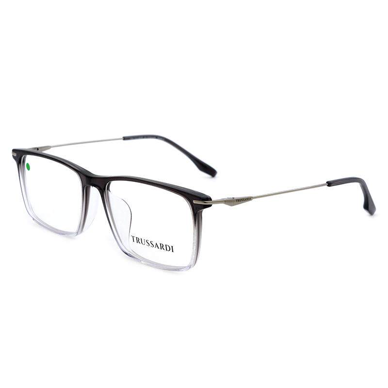 trussardi杜鲁萨迪眼镜渐变方框文艺复古圆脸近视眼镜架TSM6096T