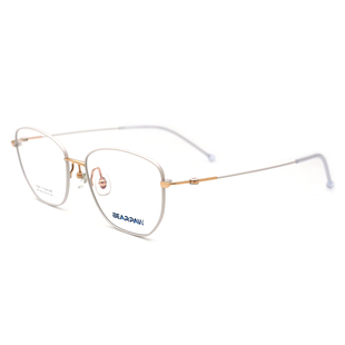 BEARPAW比派眼镜钛时尚金属多边形男女超轻全框光学眼镜架BP-7002