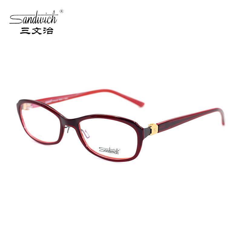 正品Sandwich/三文治板材轻近视眼镜框全框女款镜架配镜2014024