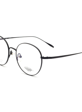 TITANTEC泰坦钛克眼镜架女韩版复古圆框休闲百搭近视镜框男TF1810