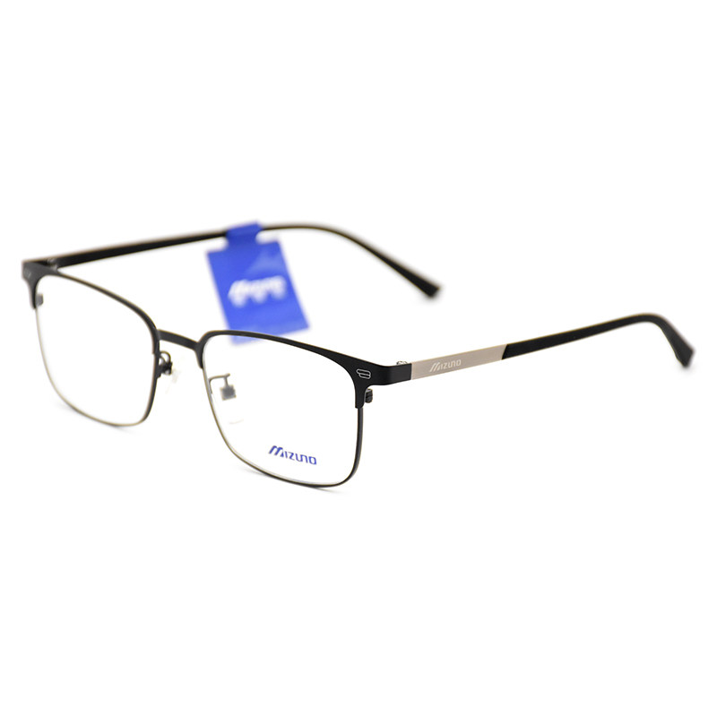 新款mizuno美津浓眼镜框 男女款商务休闲眼镜架金属半框 z2112wl