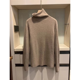 女100%纯羊绒秋冬款 戎美衣尚堆堆领羊绒衫 宽松打底毛衣 断货王